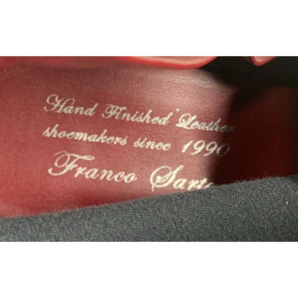 Vintage 1990s Burgundy Hand-Finished Snakeprint Boots 8.5 - Picture 5 of 7